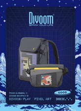 Bundle Box:Divoom Pixoo Backpack + Divoom Pixoo Backpack-M Innovative Smart LED Backpack Set